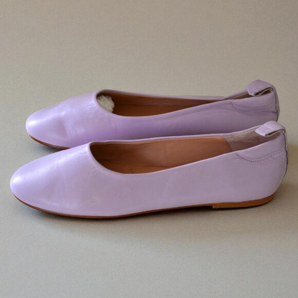 Ruth’s Secret Light Purple Leather Flats | Size 38 | Ballet Style Slip-On - Picture 3 of 9